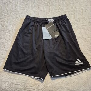 Adidas men's size Small black soccer shorts  Parma II no liners NWT